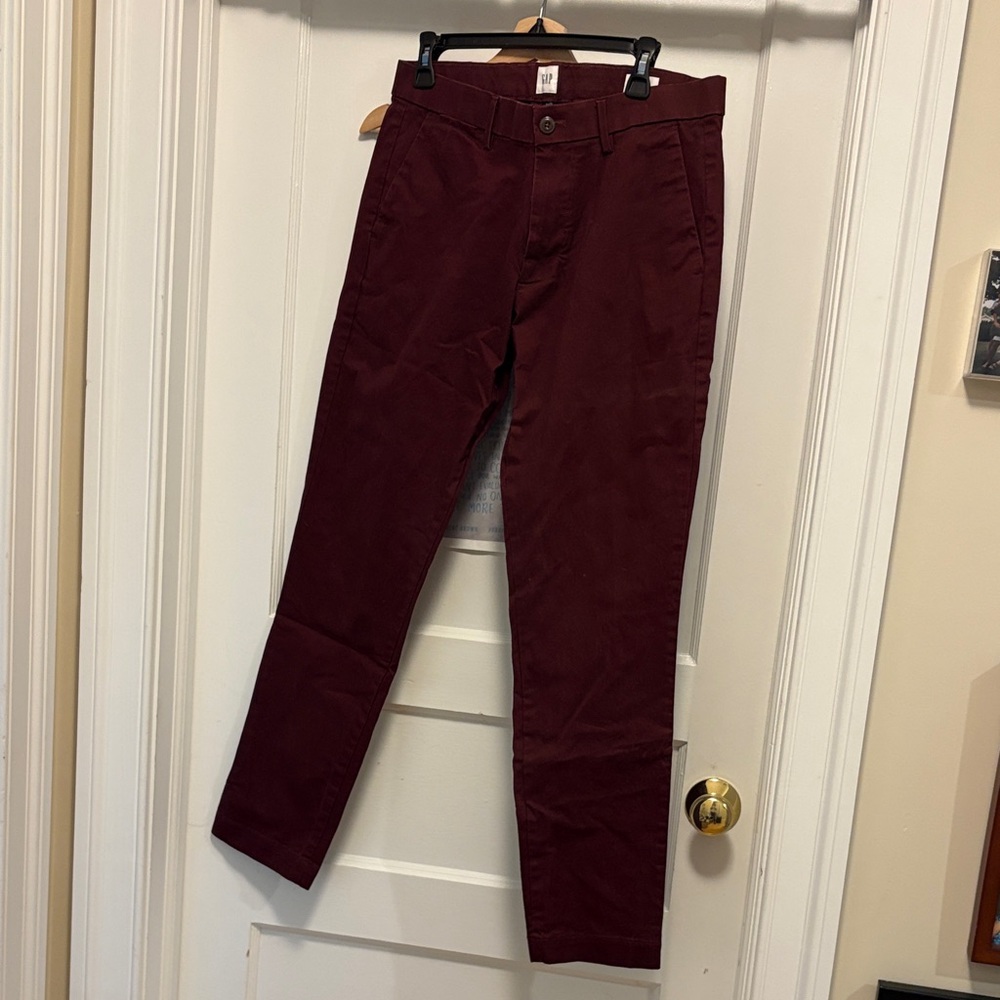 GAP Men's Deep Red Chinos